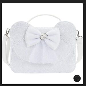 Loungefly Disney Minnie Mouse Sequin
Wedding Crossbody Bag , New With Tags